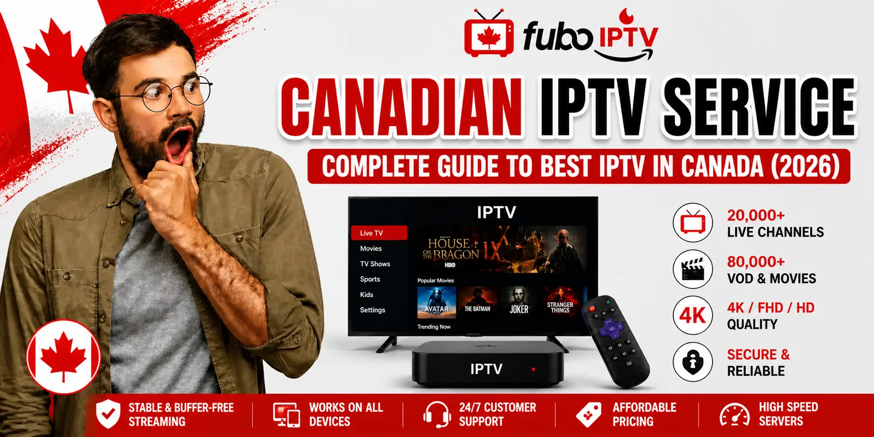 Canadian IPTV Service – Complete Guide to Best IPTV in Canada (2026)