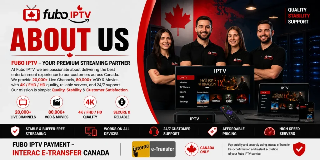 fubo iptv about us streaming service canada team and technology
